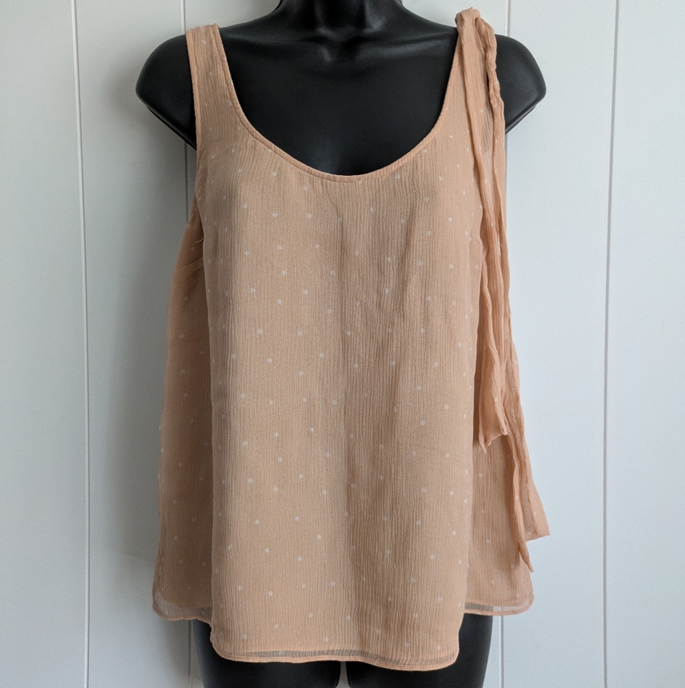 Sezane Rio Silk Top, Polka Dot